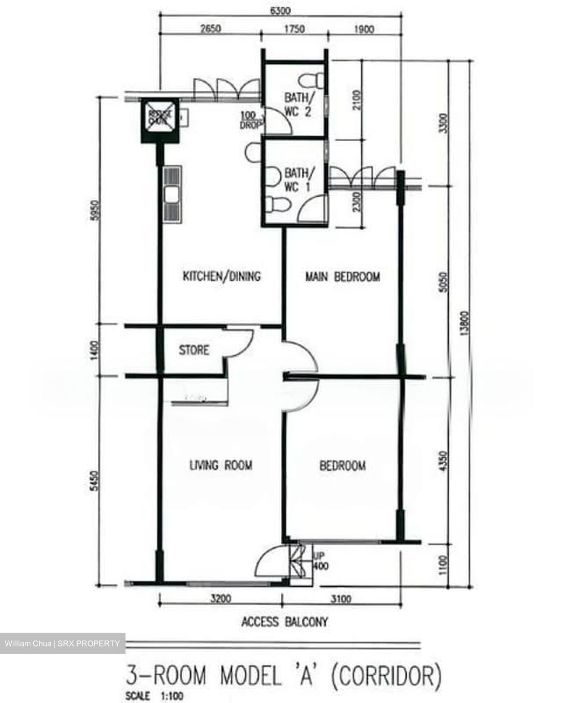 Blk 132 Cashew Road (Bukit Panjang), HDB 3 Rooms #554300941